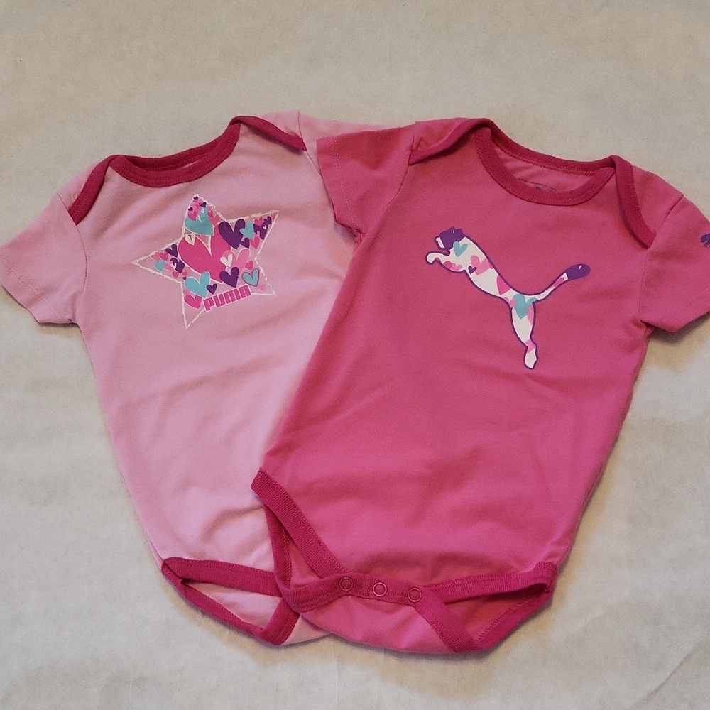 Set Of Two Puma onesies/bodysuits